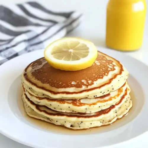 Lemon Poppy Seed Yogurt Pancakes