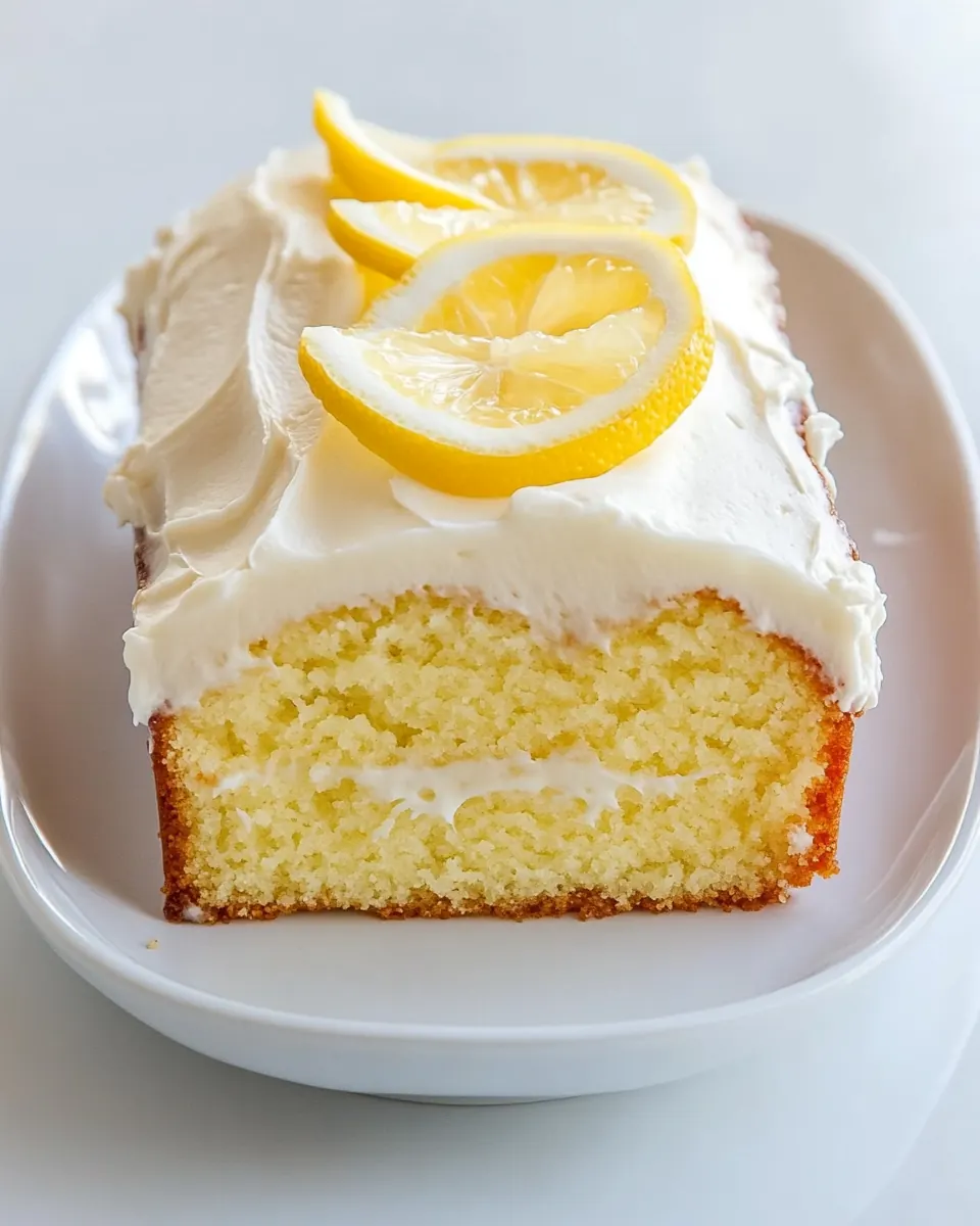 Lemon Pound Cake with Lemon Cream Cheese Frosting