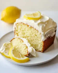 Lemon Pound Cake with Lemon Cream Cheese Frosting