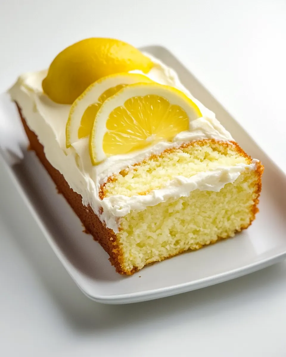 Lemon Pound Cake with Lemon Cream Cheese Frosting