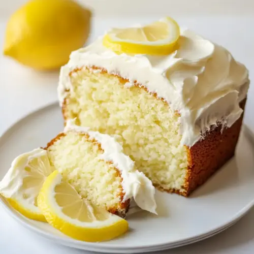 Lemon Pound Cake with Lemon Cream Cheese Frosting