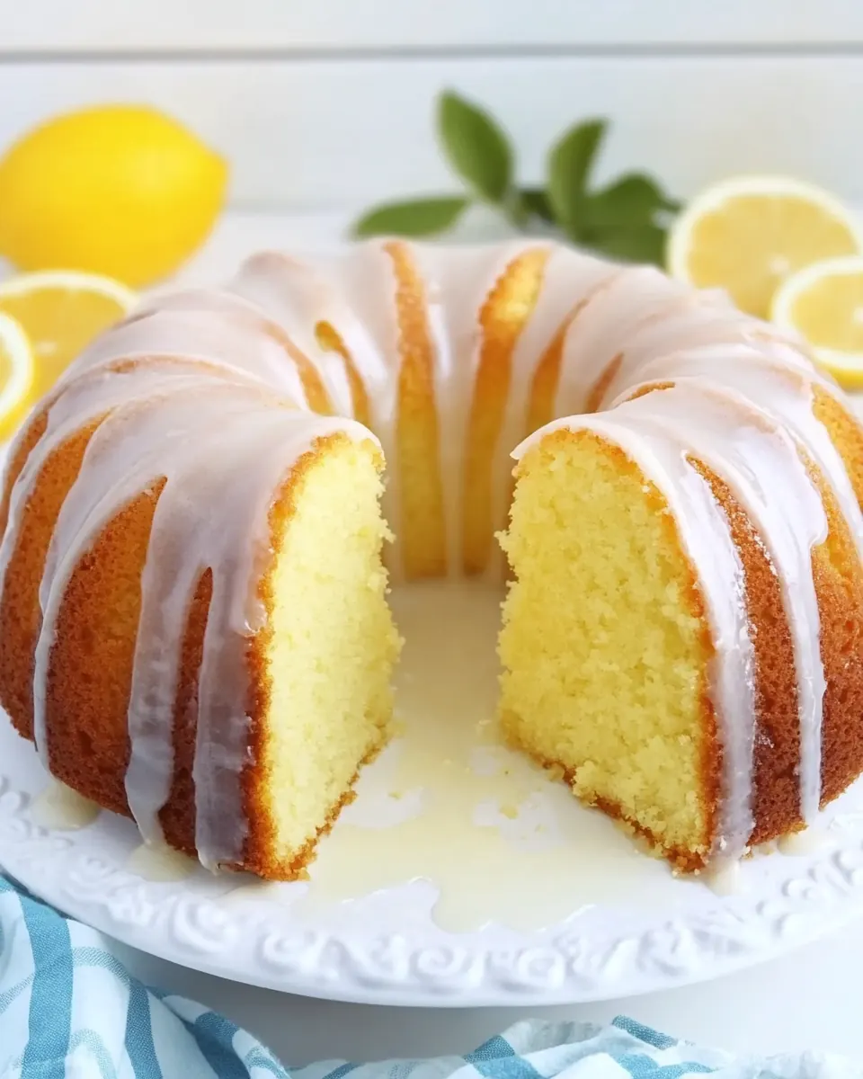 Lemon Pound Cake with Lemon Glaze