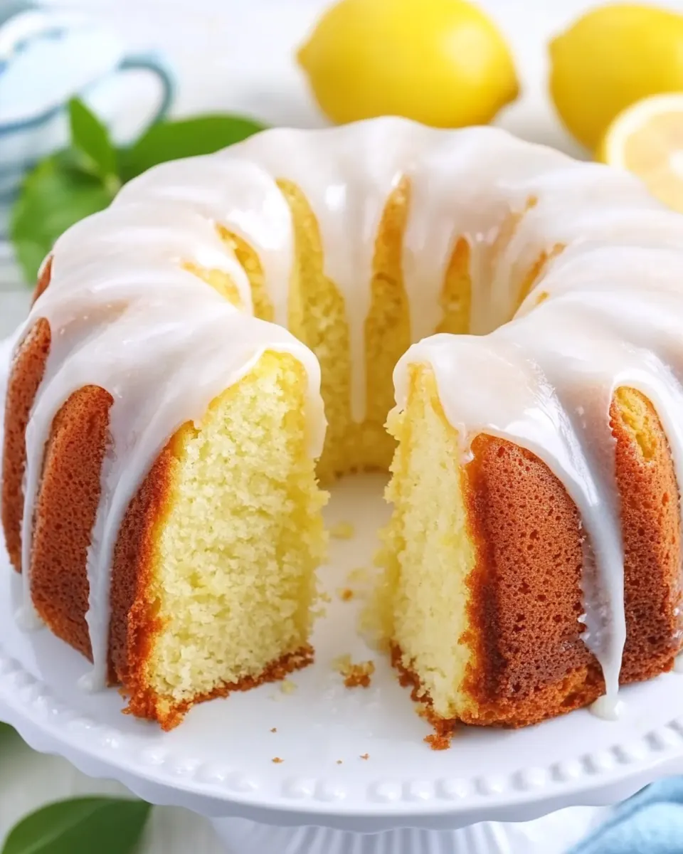 Lemon Pound Cake with Lemon Glaze