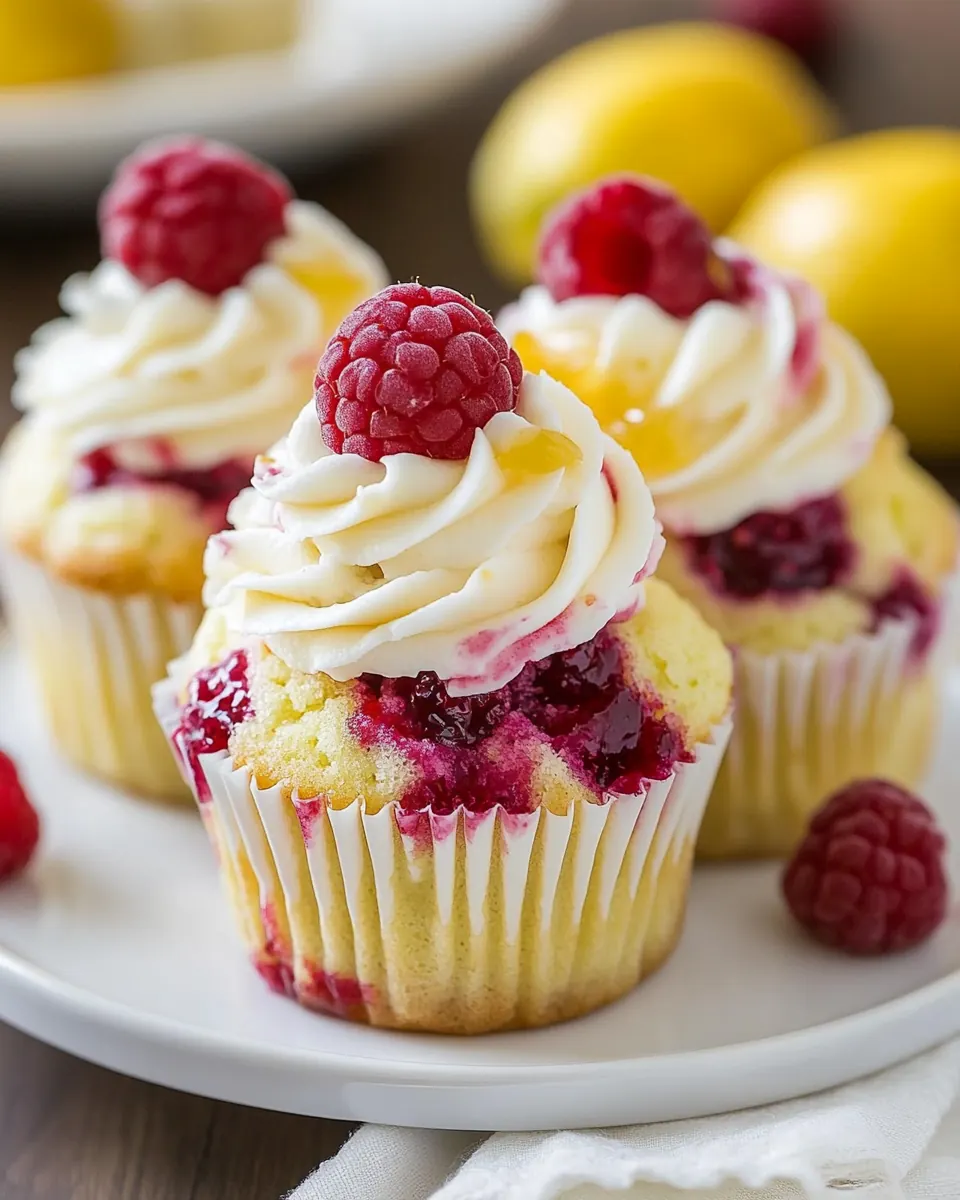 Lemon Raspberry Cupcakes