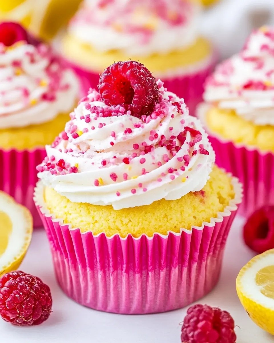 Lemon Raspberry Cupcakes