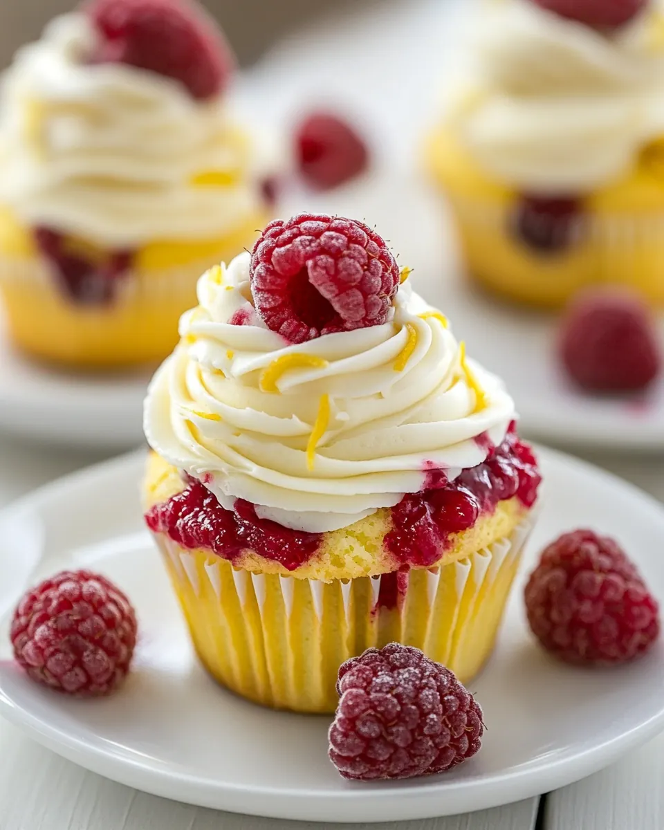 Lemon Raspberry Cupcakes