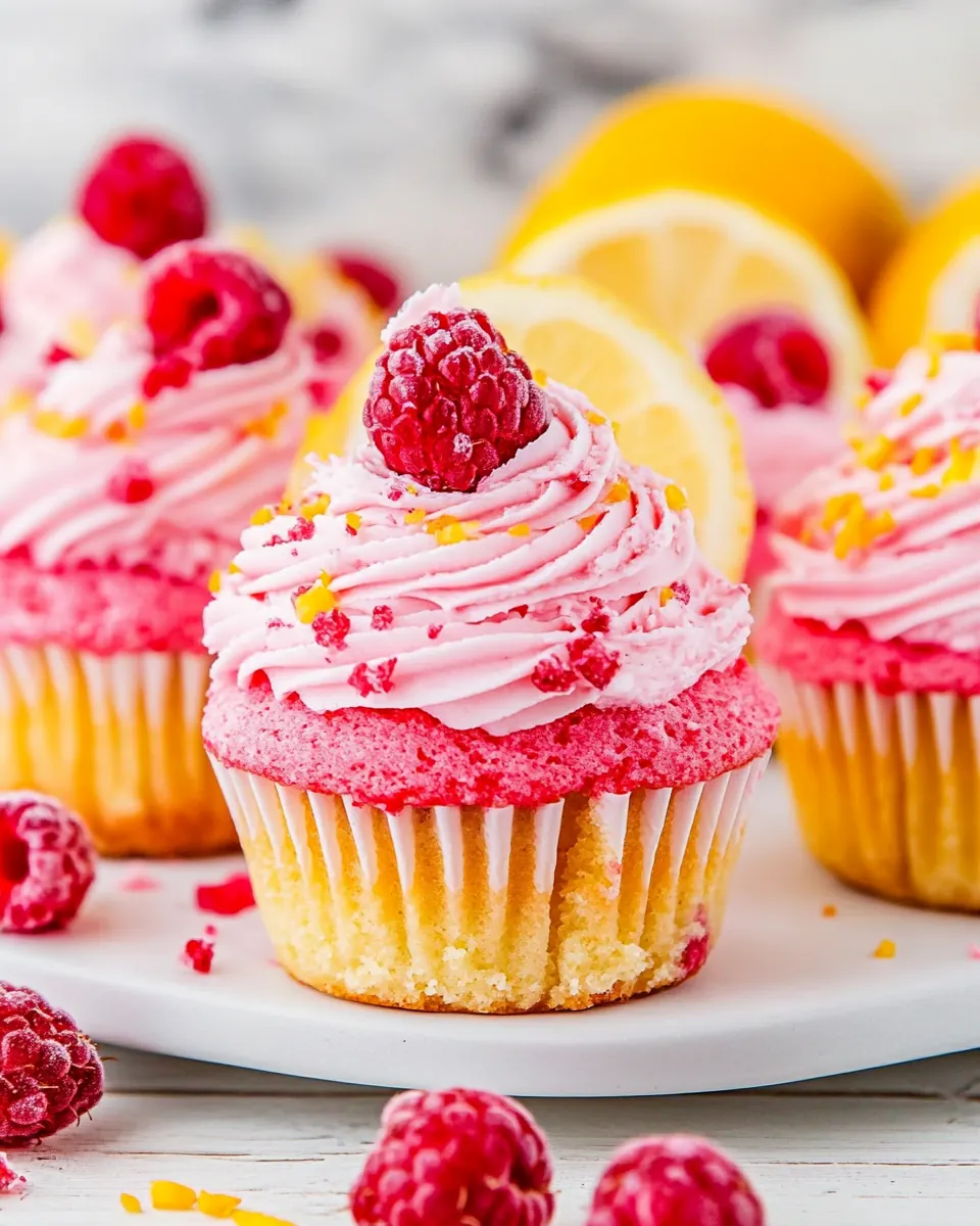 Lemon Raspberry Cupcakes