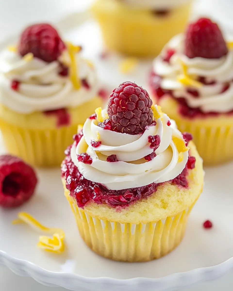 Lemon Raspberry Cupcakes