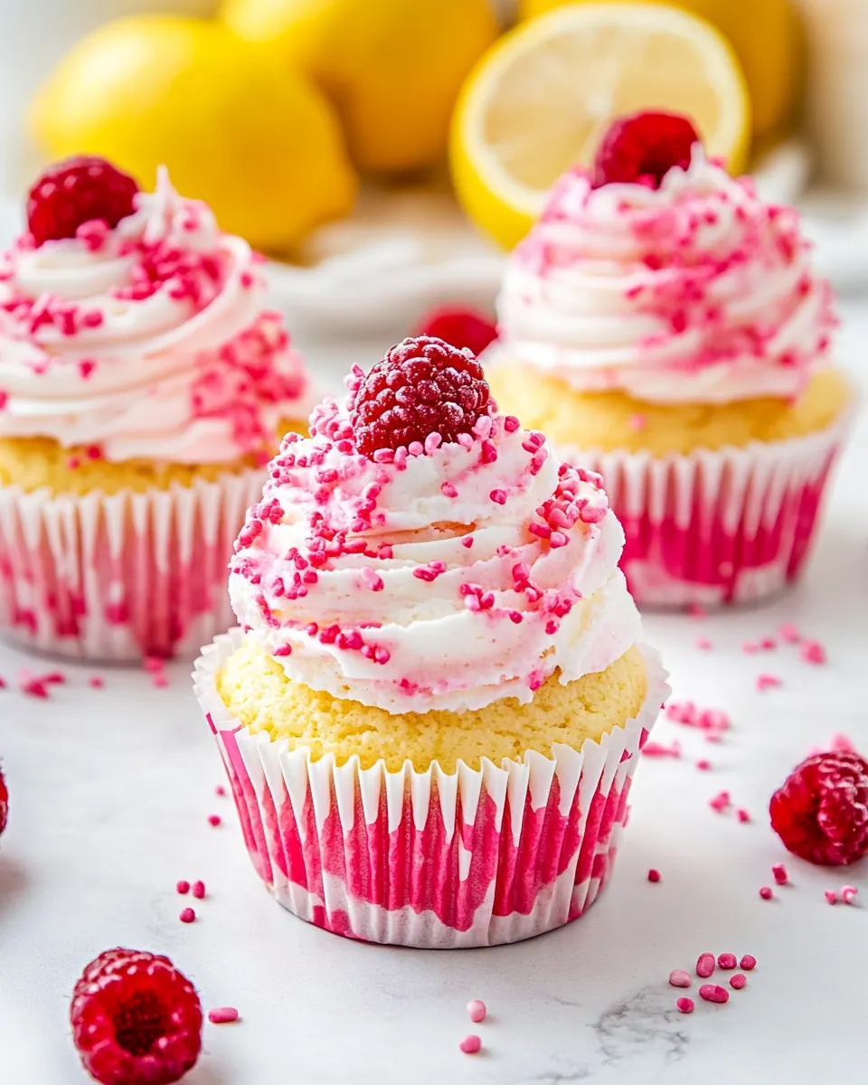 Lemon Raspberry Cupcakes