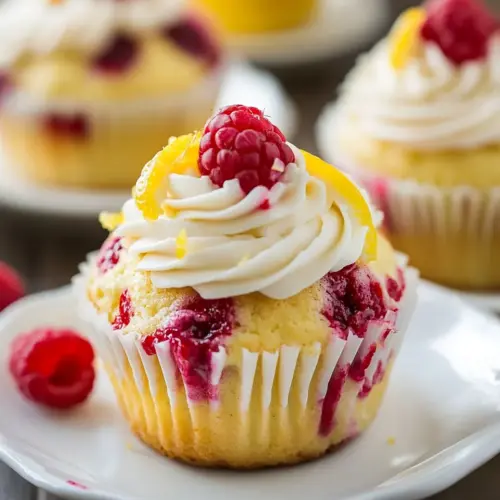 Lemon Raspberry Cupcakes