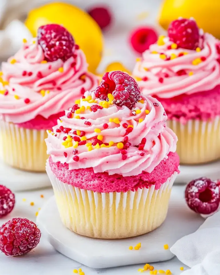 Lemon Raspberry Cupcakes