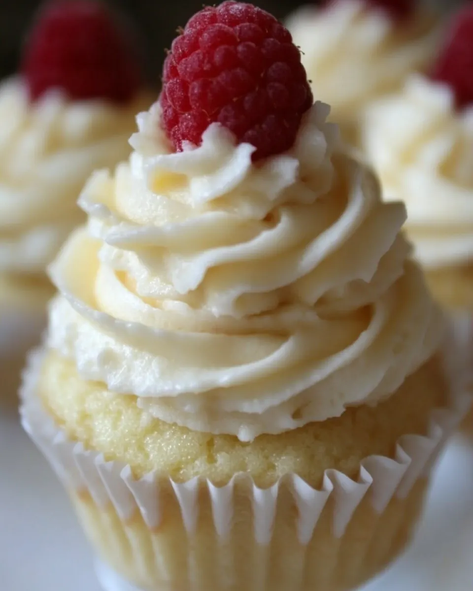 Lemon Raspberry Cupcakes with Vanilla Bean Buttercream