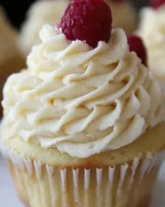 Lemon Raspberry Cupcakes with Vanilla Bean Buttercream