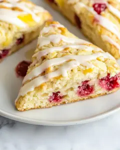 Lemon Raspberry Scones