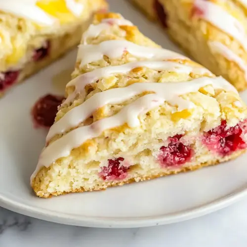 Lemon Raspberry Scones