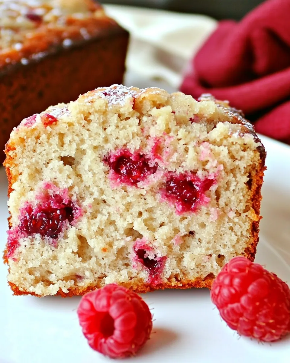 Lemon Raspberry Sweet Quick Bread