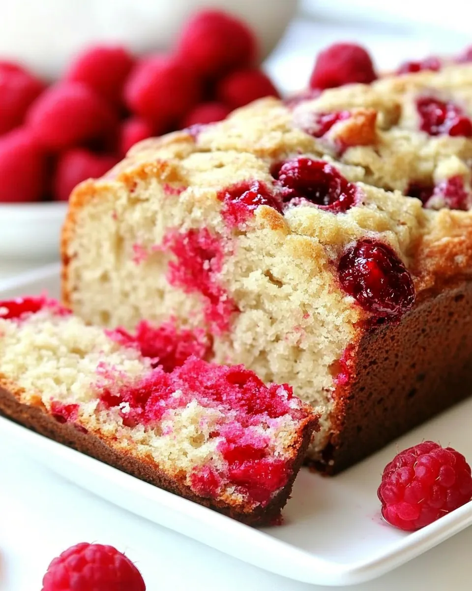 Lemon Raspberry Sweet Quick Bread