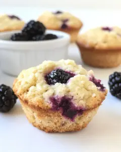 Lemon Ricotta Blackberry Muffins