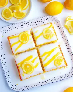 Lemon Sheet Cake With Lemon Glaze