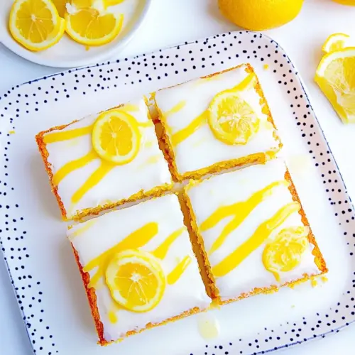 Lemon Sheet Cake With Lemon Glaze