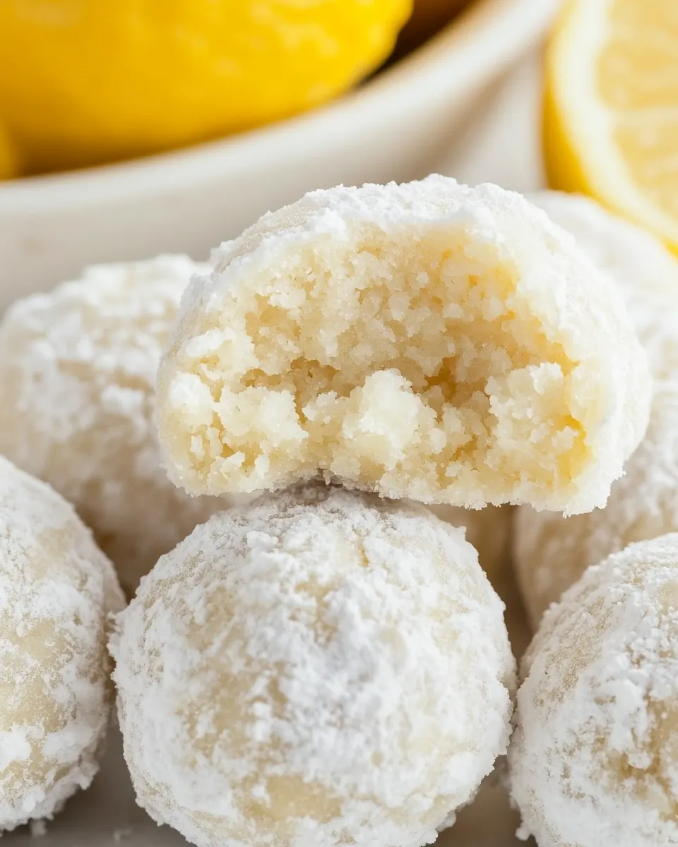 Lemon Snowball Cookies