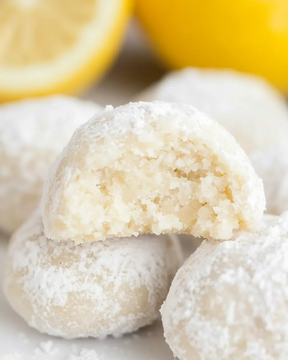 Lemon Snowball Cookies