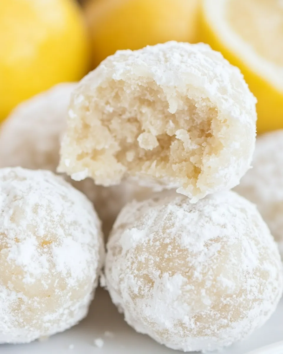 Lemon Snowball Cookies