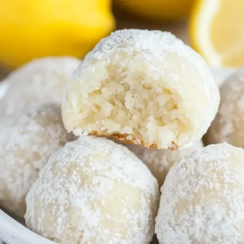 Lemon Snowball Cookies
