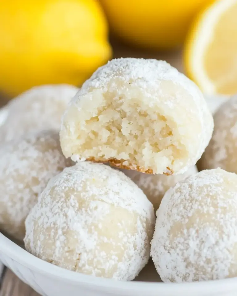 Lemon Snowball Cookies