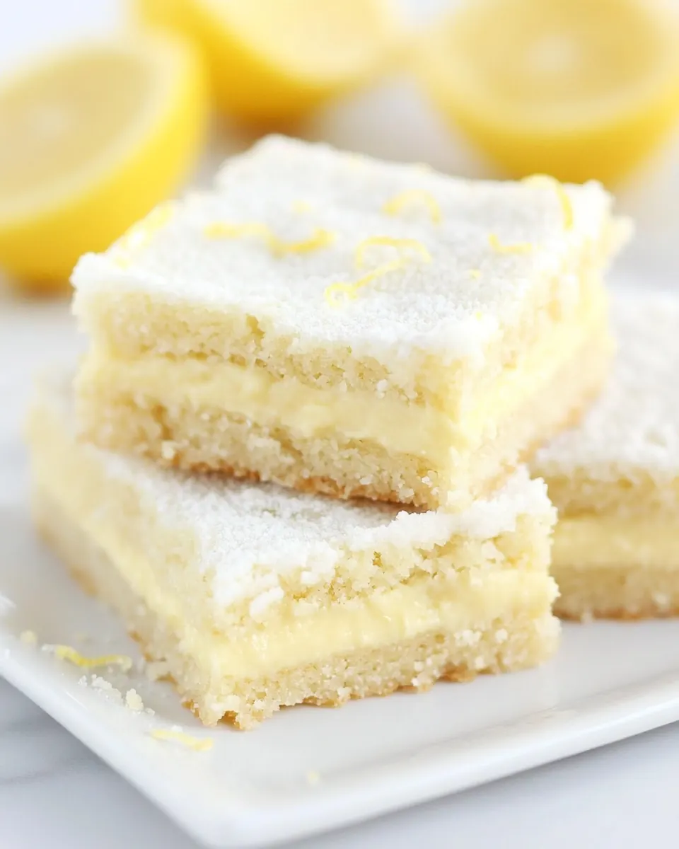 Lemon Sugar Cookie Bars