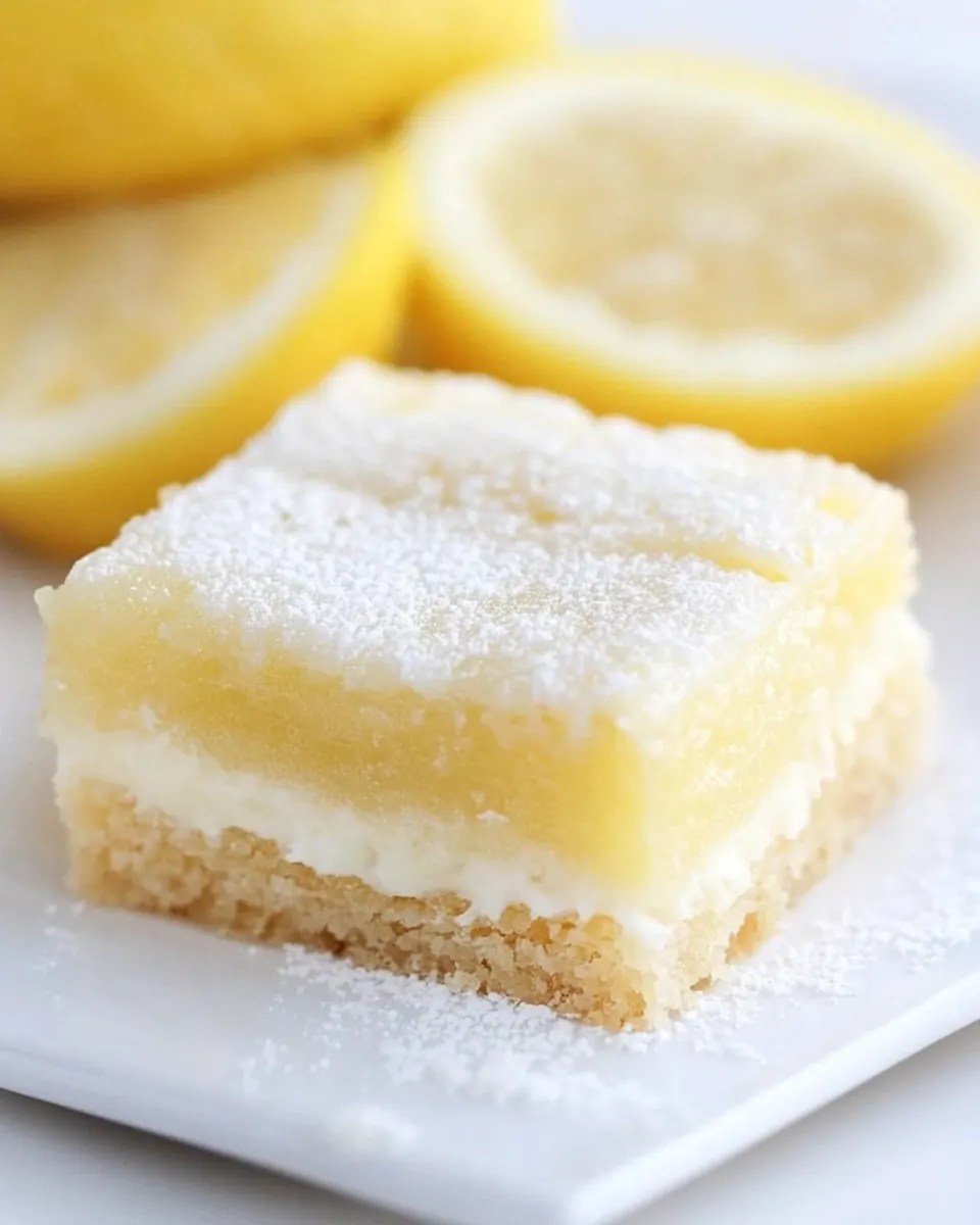 Lemon Sugar Cookie Bars