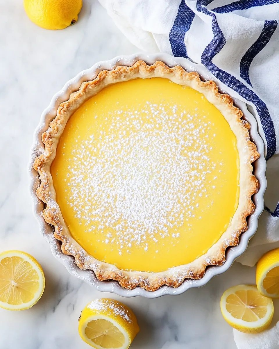 Lemon Tart with a Buttery Shortbread Crust