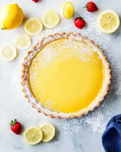 Lemon Tart with a Buttery Shortbread Crust
