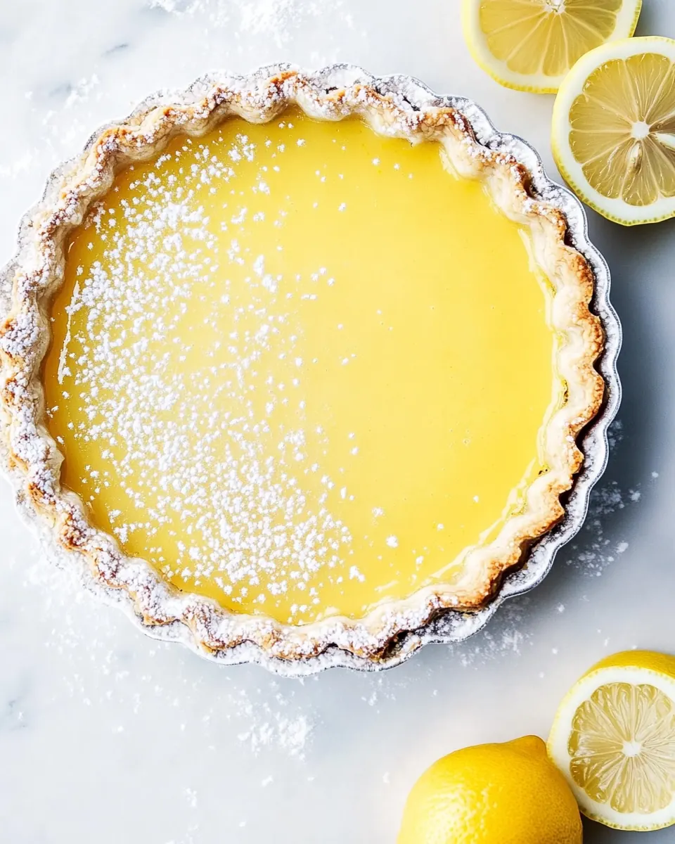 Lemon Tart with a Buttery Shortbread Crust