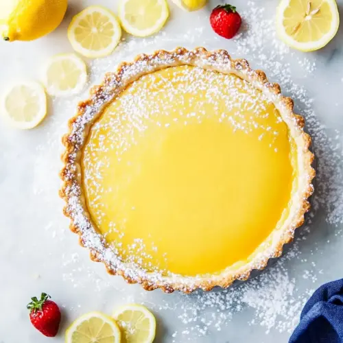 Lemon Tart with a Buttery Shortbread Crust