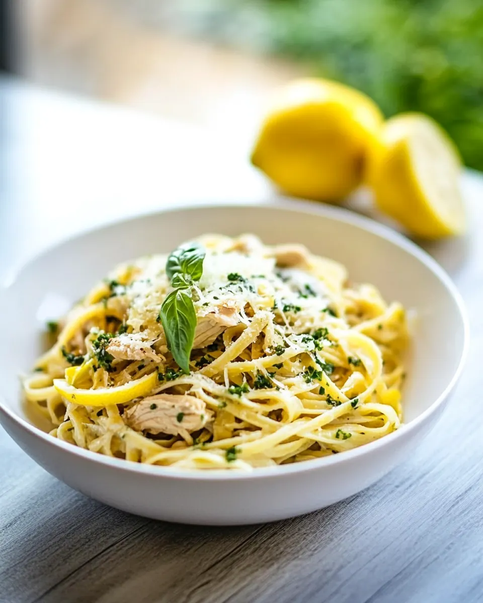Lemon and Basil Chicken Pasta
