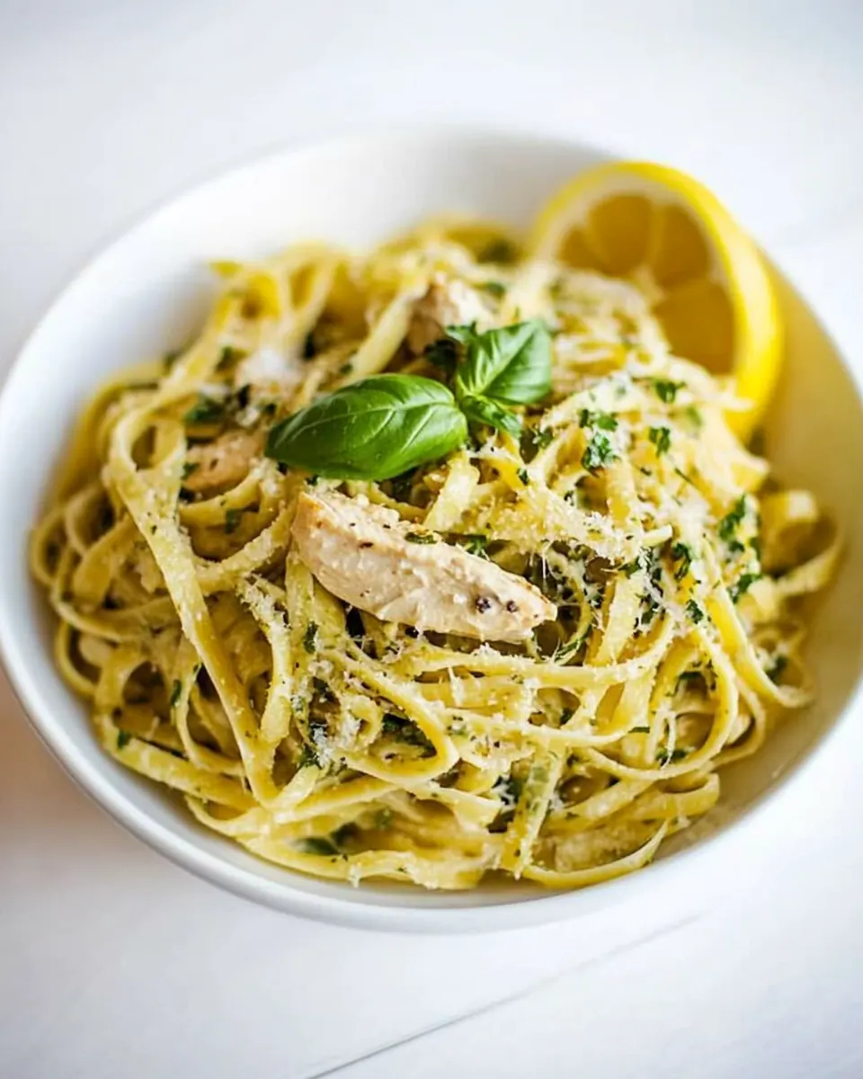Lemon and Basil Chicken Pasta