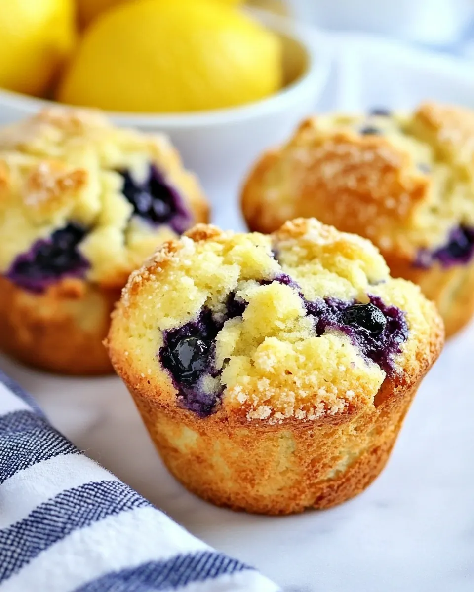Lemon and Blueberry Jumbo Muffins
