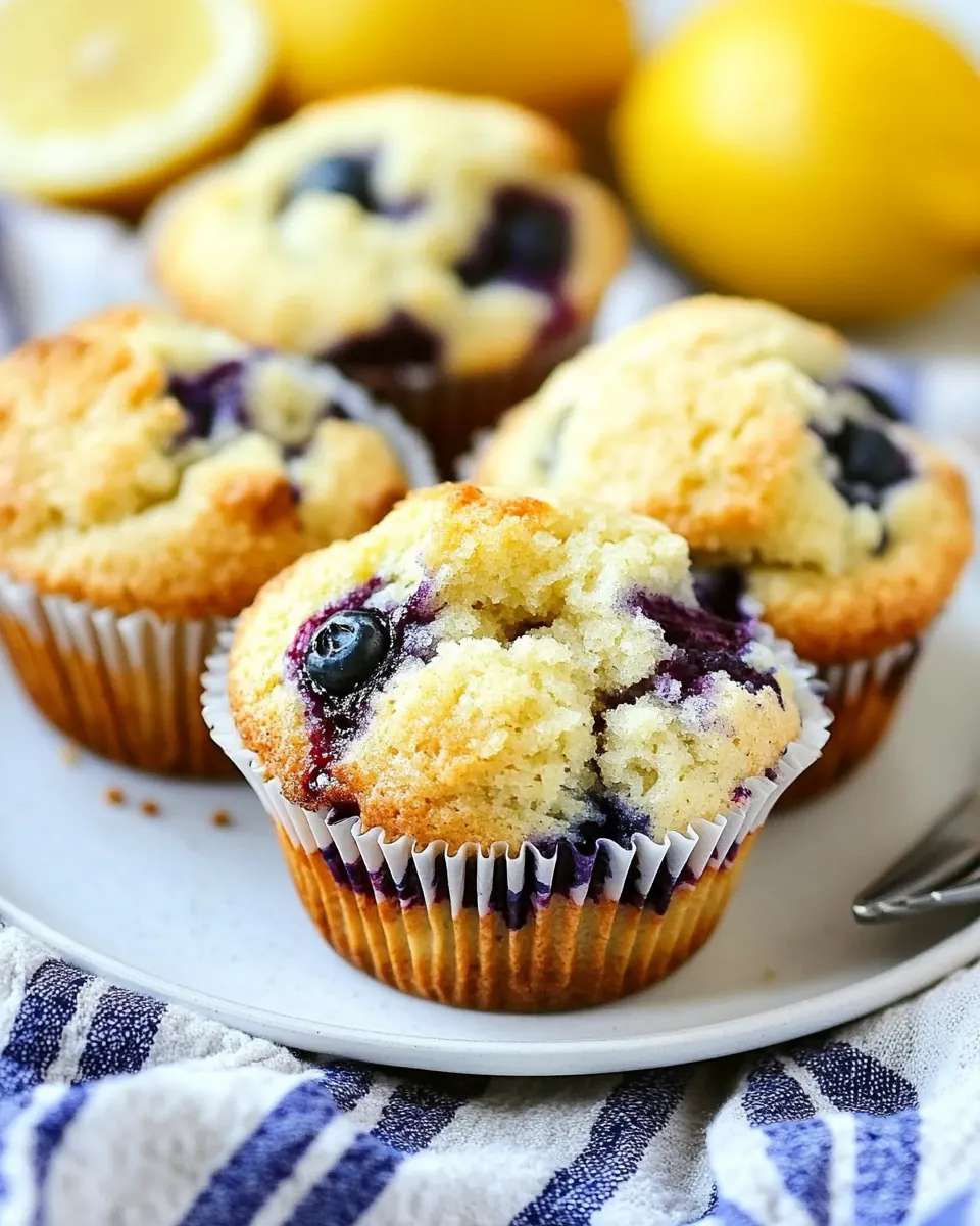Lemon and Blueberry Jumbo Muffins