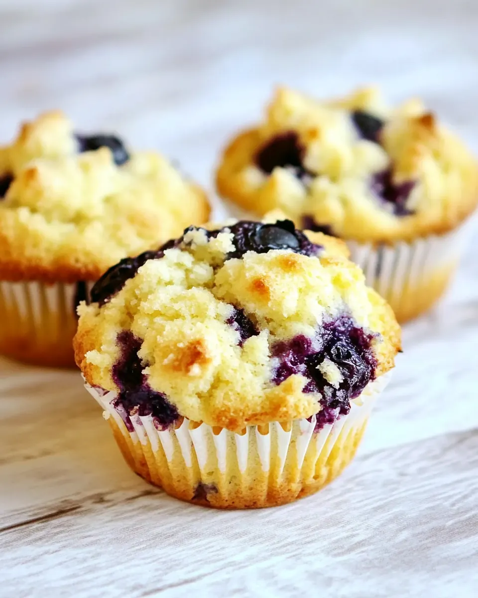 Lemon and Blueberry Jumbo Muffins