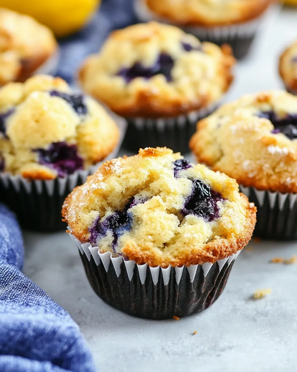Lemon and Blueberry Jumbo Muffins
