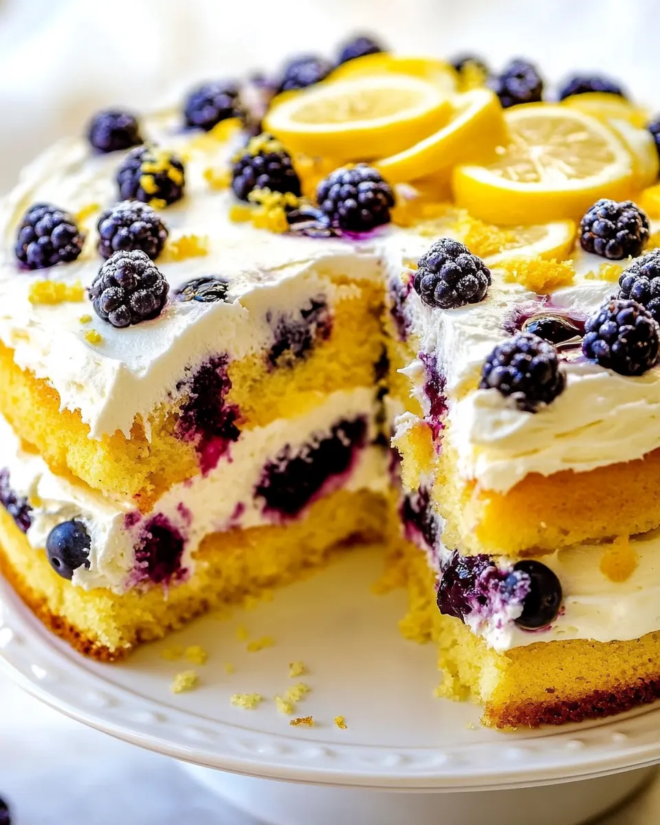 Lemon berry Cake