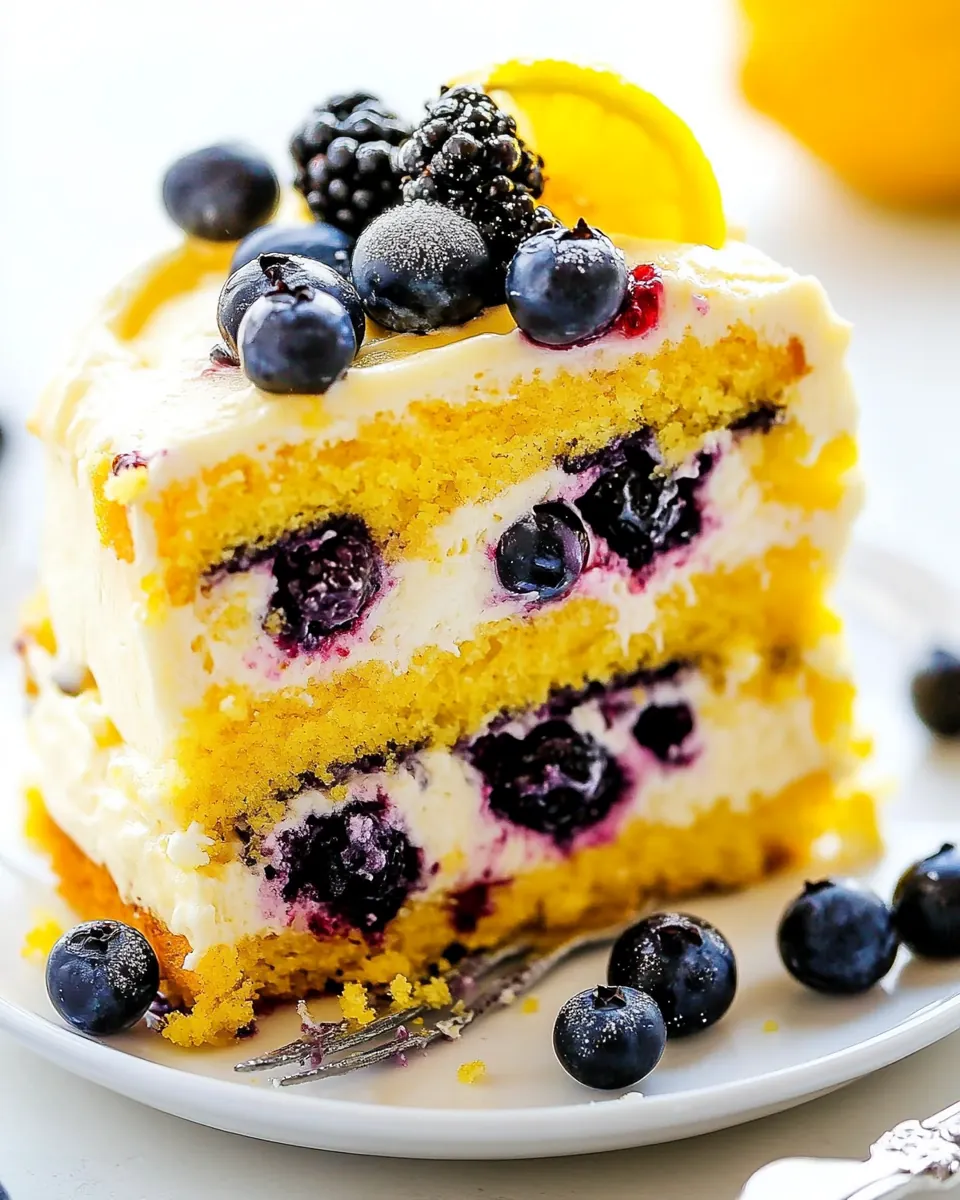 Lemon berry Cake