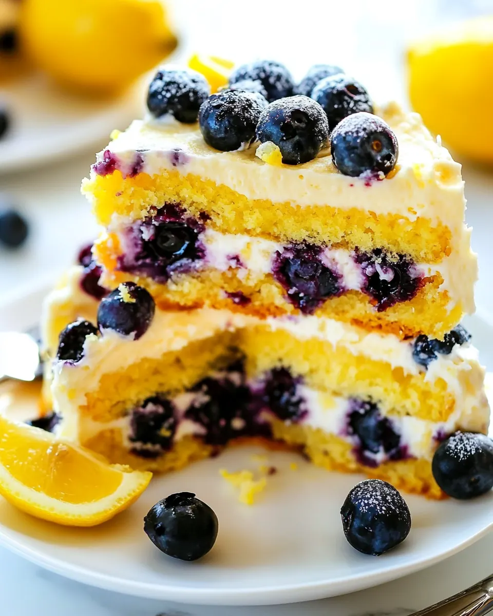Lemon berry Cake
