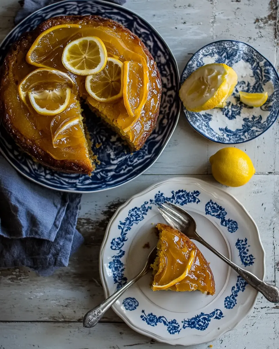 Lemon Marmalade Polenta Cake