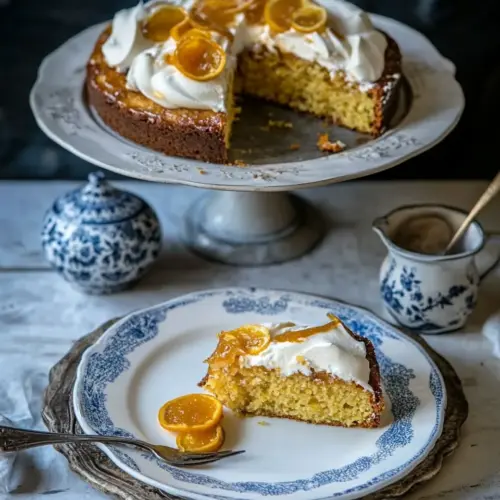 Lemon Marmalade Polenta Cake