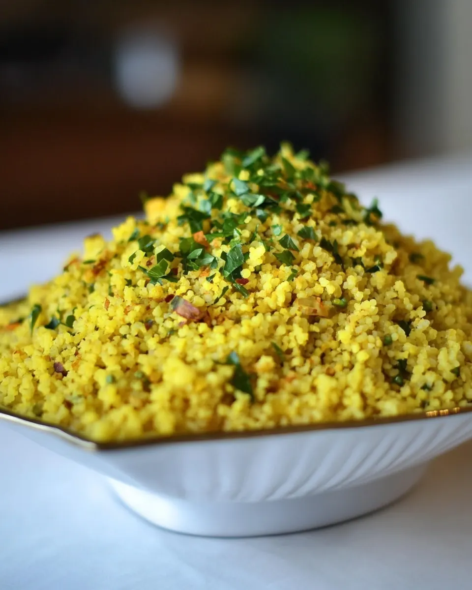 Lemony Saffron Couscous