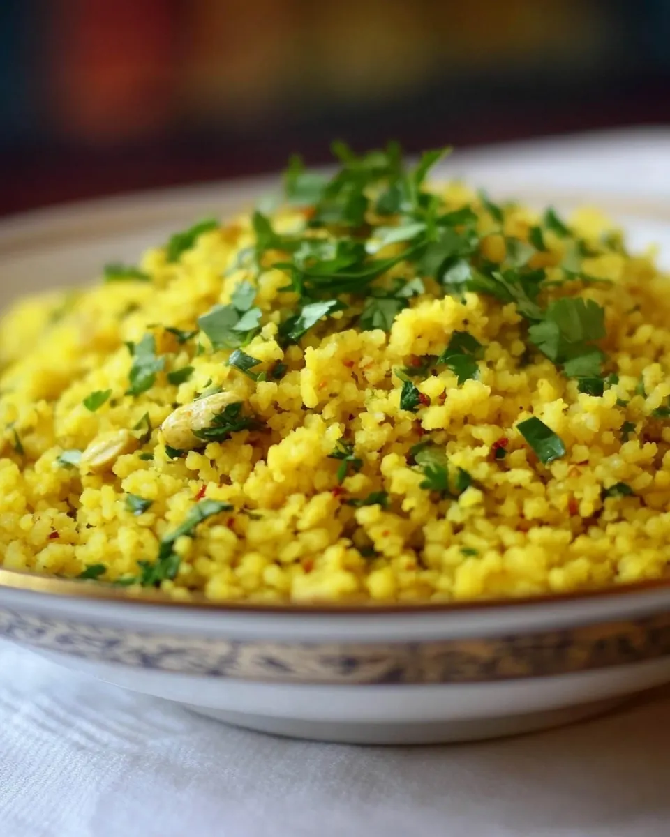 Lemony Saffron Couscous