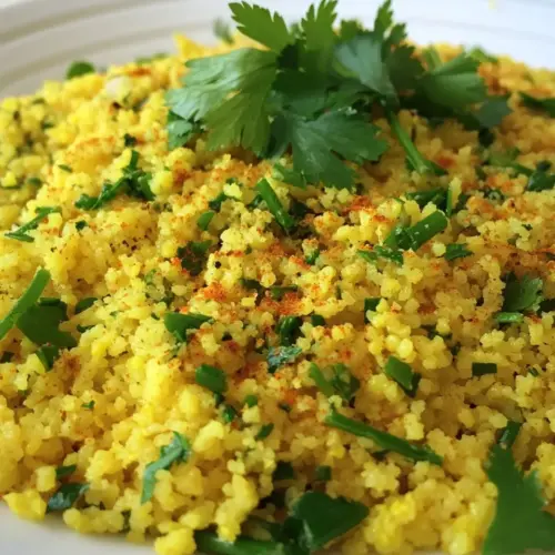 Lemony Saffron Couscous