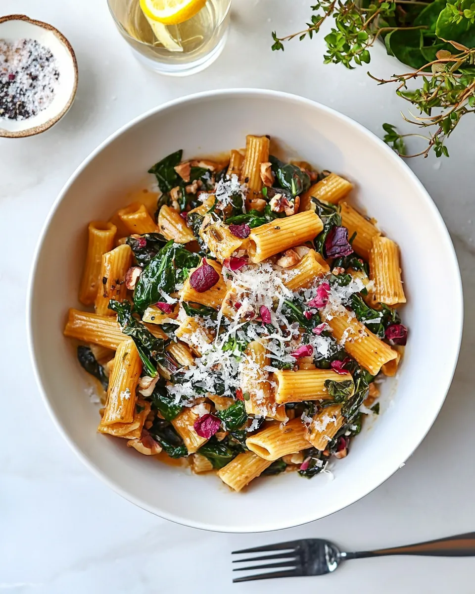 Lemony Swiss Chard Pasta